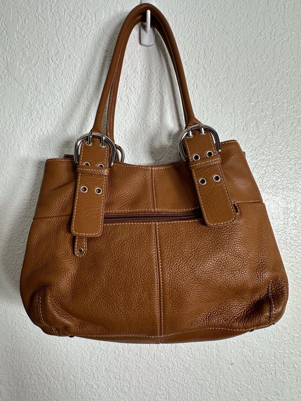 Tignanello Pebble Leather Satchel - Picture 2 of 14